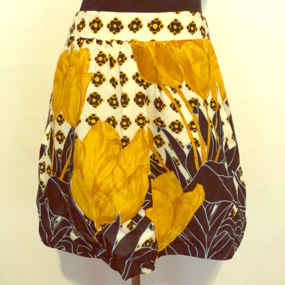 100% Cotton Floral Printed Skirt
